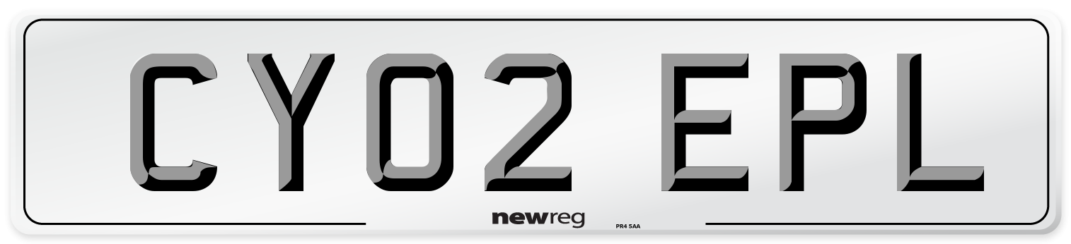 CY02 EPL Number Plate from New Reg